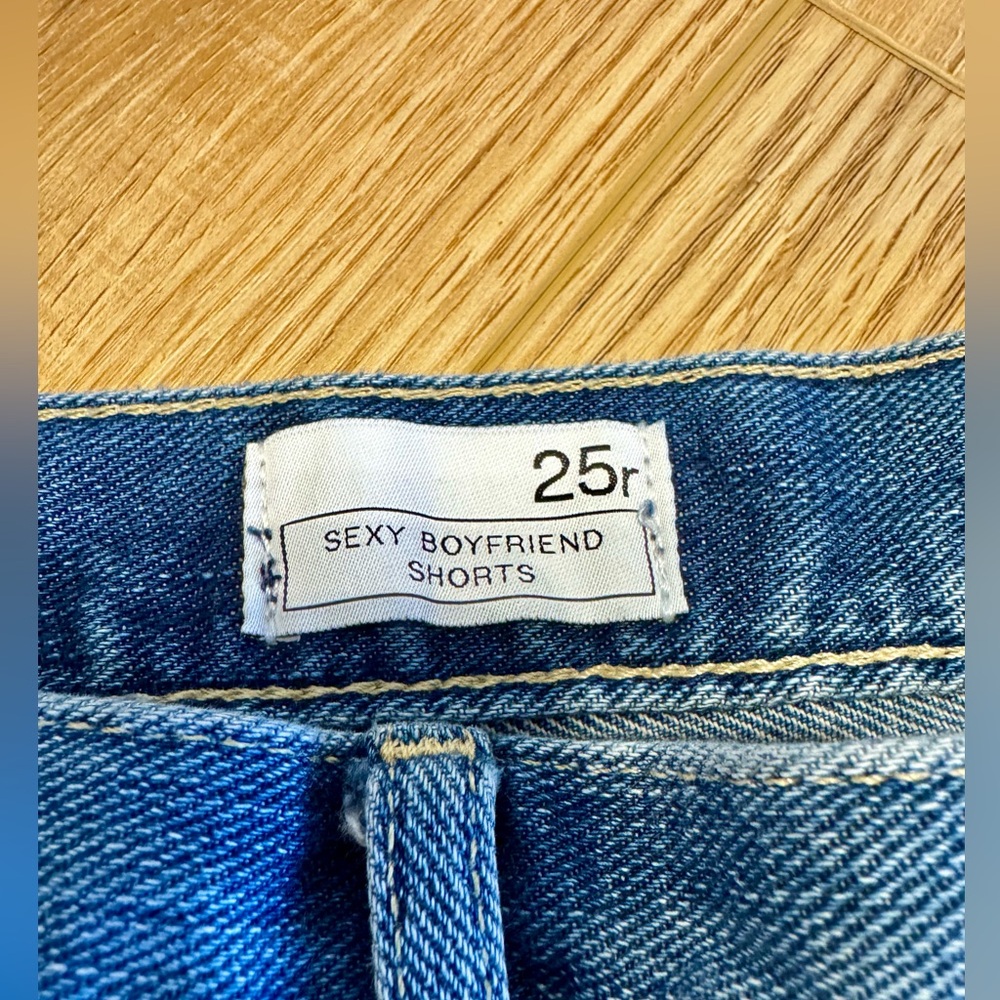 Womens Denim Boyfriend Shorts